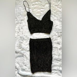 Crop Top and Mini Skirt